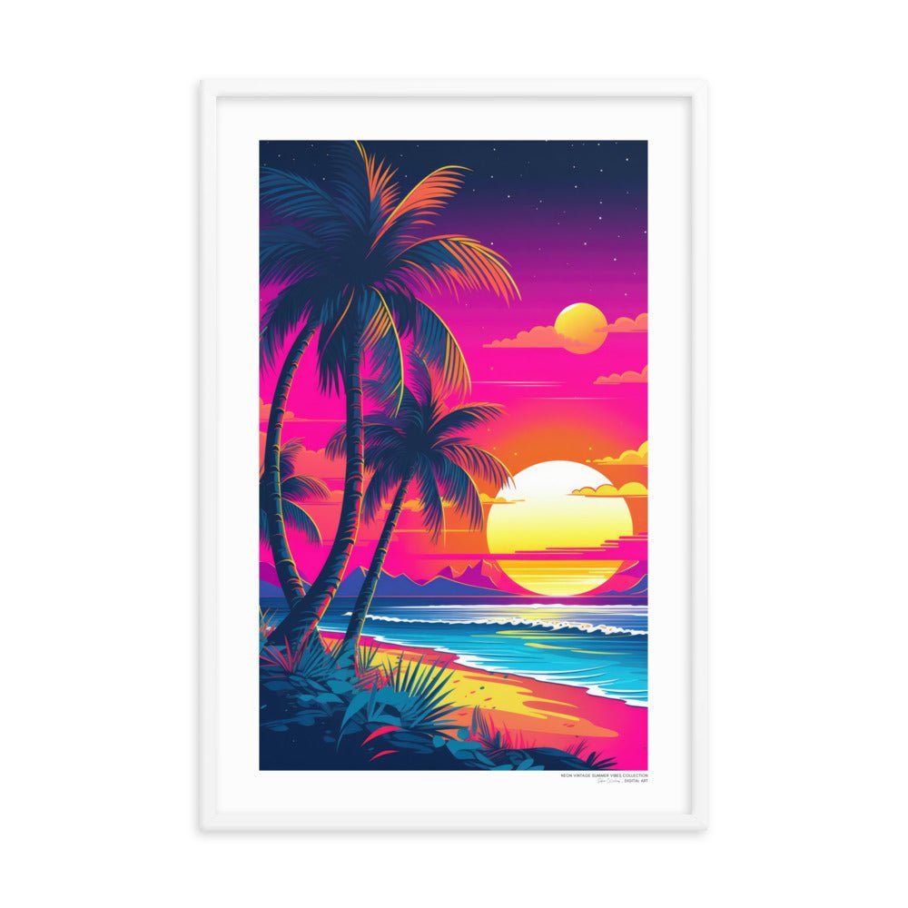Sefira Summer Vibes (v5) Framed Poster | Sefira Art Gallery - Sefira Collections
