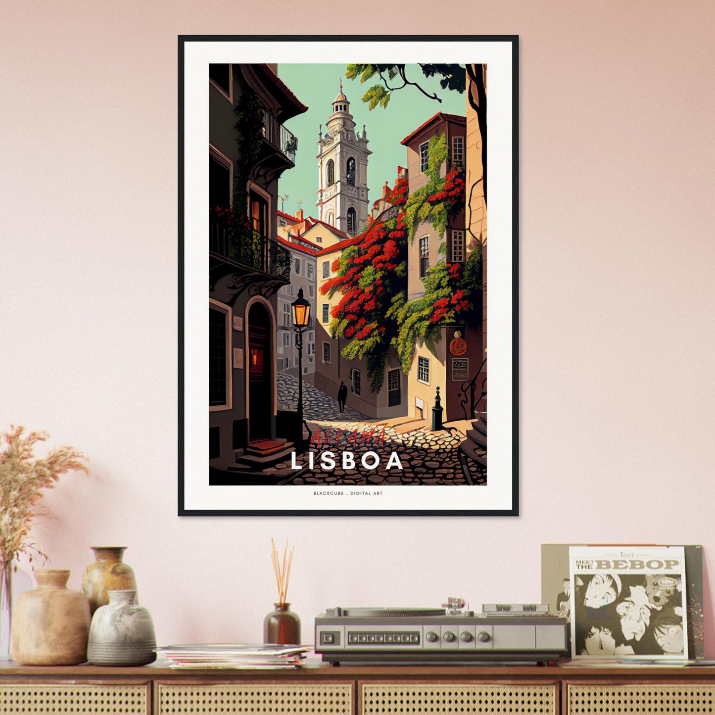 Sefira Portugal Lisboa (v1) Museum-Quality Matte Paper Wooden Framed Poster | Sefira Art Gallery