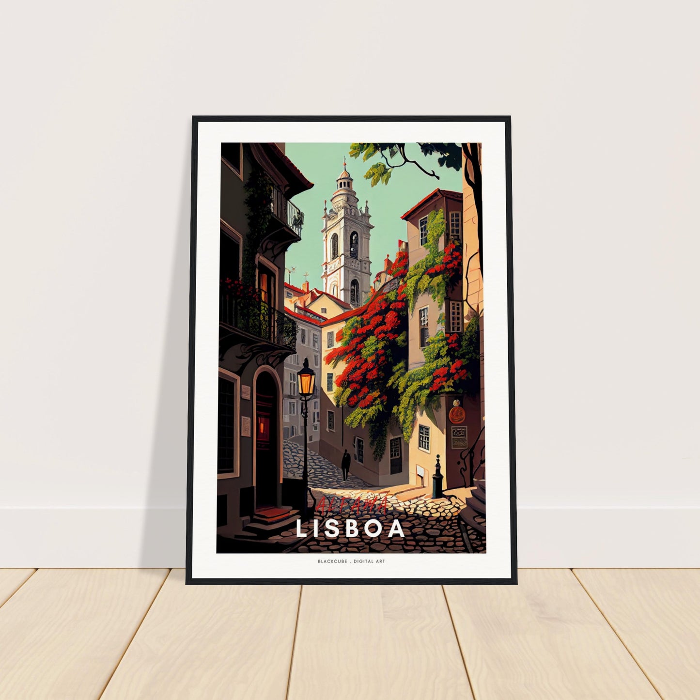 Sefira Portugal Lisboa (v1) Museum-Quality Matte Paper Wooden Framed Poster | Sefira Art Gallery