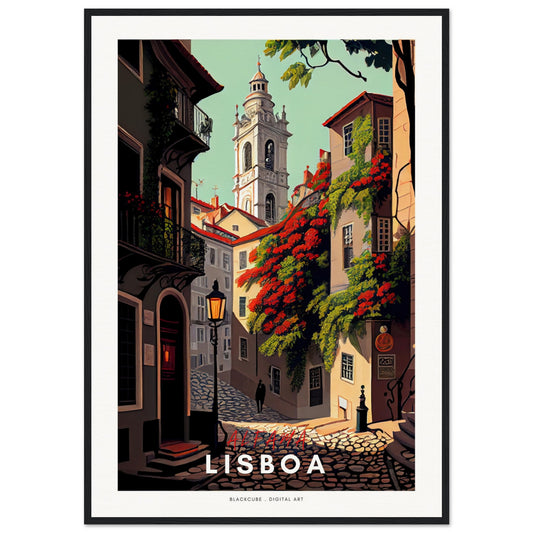 Sefira Portugal Lisboa (v1) Museum-Quality Matte Paper Wooden Framed Poster | Sefira Art Gallery