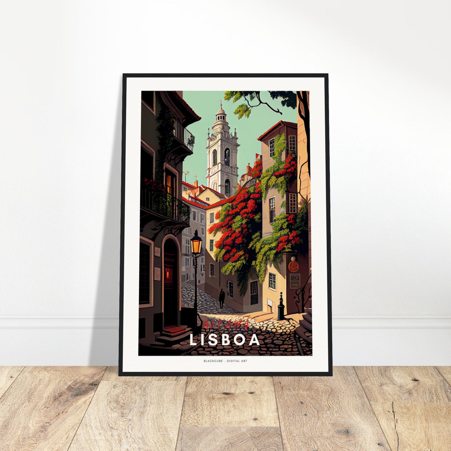 Sefira Portugal Lisboa (v1) Museum-Quality Matte Paper Wooden Framed Poster | Sefira Art Gallery