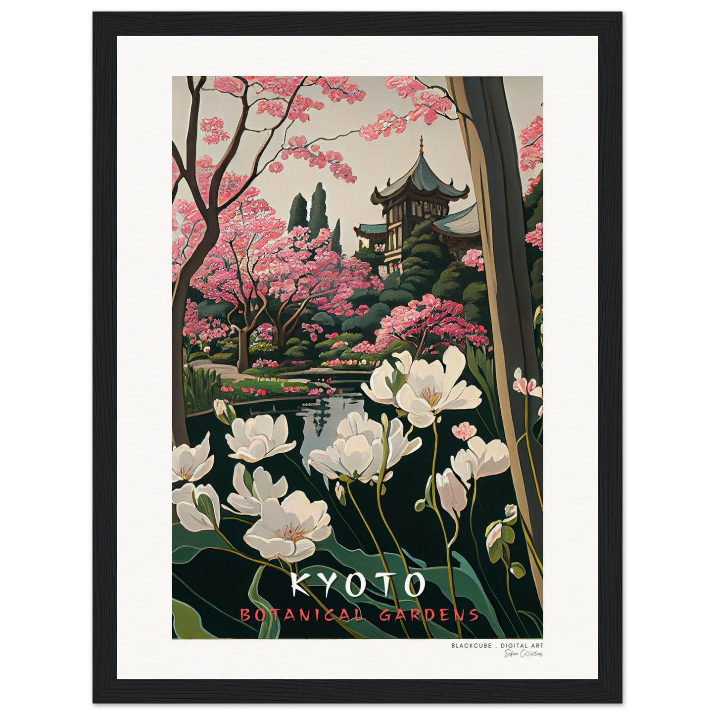 Sefira Japan Kyoto (v1) Museum-Quality Matte Paper Wooden Framed Poster | Sefira Art Gallery
