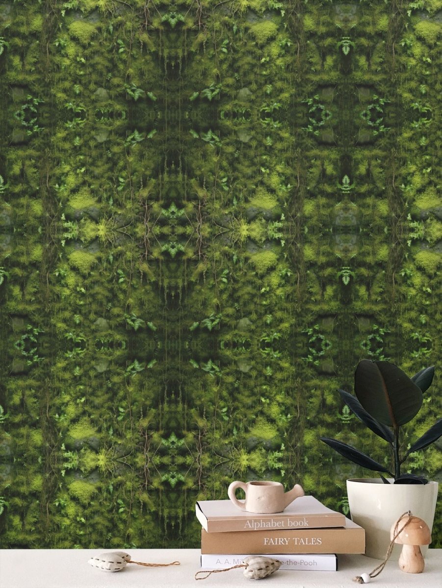 Sefira Moss Wallpaper (v1) | Sefira Home Collection - Repeat Pattern Wallpaper - Sefira Collections