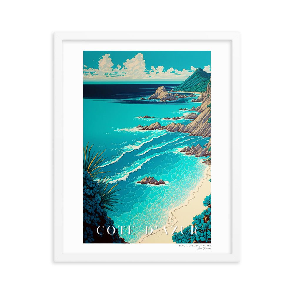Cote D'Azur (v3) Framed Poster | Sefira Art Gallery - Sefira Collections