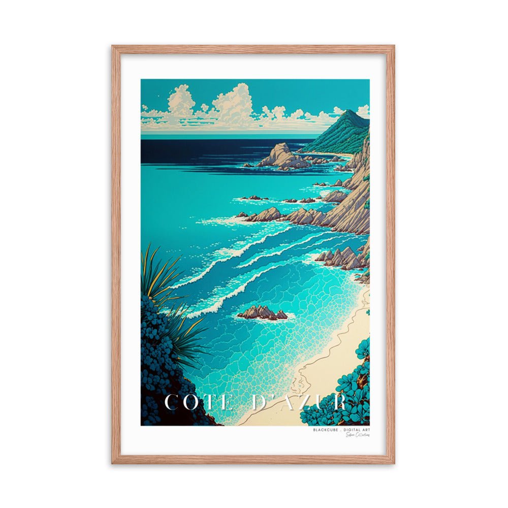 Cote D'Azur (v3) Framed Poster | Sefira Art Gallery - Sefira Collections