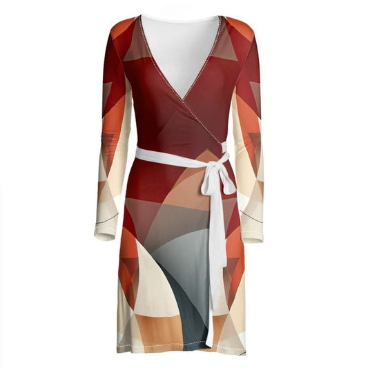 Sefira Art Wrap Dress| Sefira Fall Winter Woman - Wrap Dress - Sefira Collections