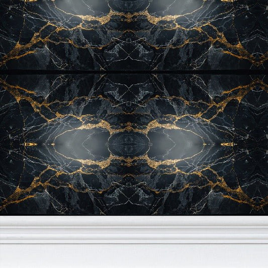 Sefira Black Marble Wallpaper (v1) | Sefira Home Collection - Repeat Pattern Wallpaper - Sefira Collections