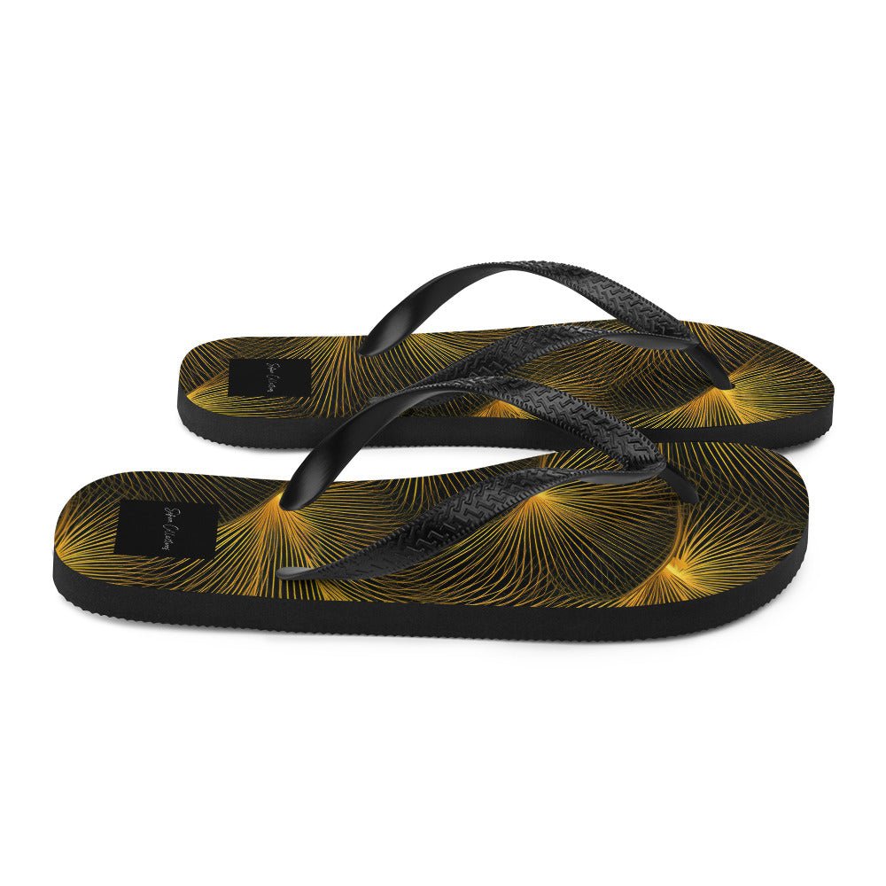 Sefira Golden Summer Flip-Flops | Sefira Beach Collection Accessories - Sefira Collections