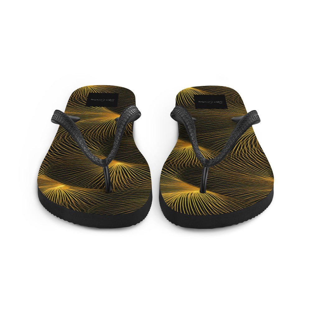 Sefira Golden Summer Flip-Flops | Sefira Beach Collection Accessories - Sefira Collections