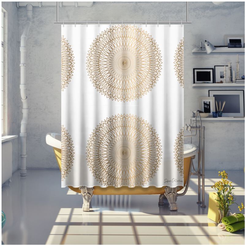 Sefira Mandala Shower Curtain | Sefira Home Collection - Shower Curtain - Sefira Collections