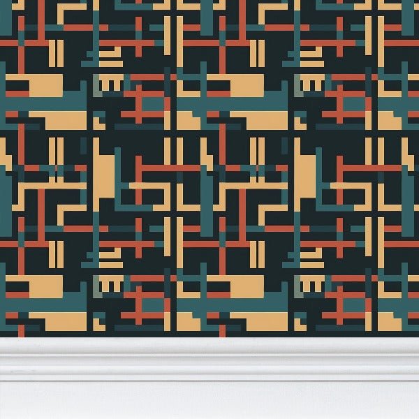 Sefira Modern Art Wallpaper v1 | Sefira Home Collection - Repeat Pattern Wallpaper - Sefira Collections