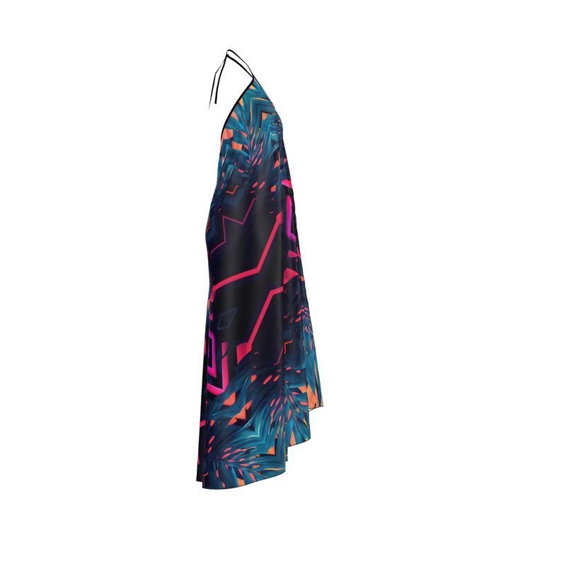 Sefira Neon Halterneck Backless Dress | Sefira Beach Collection Woman - Halterneck backless dress - Sefira Collections