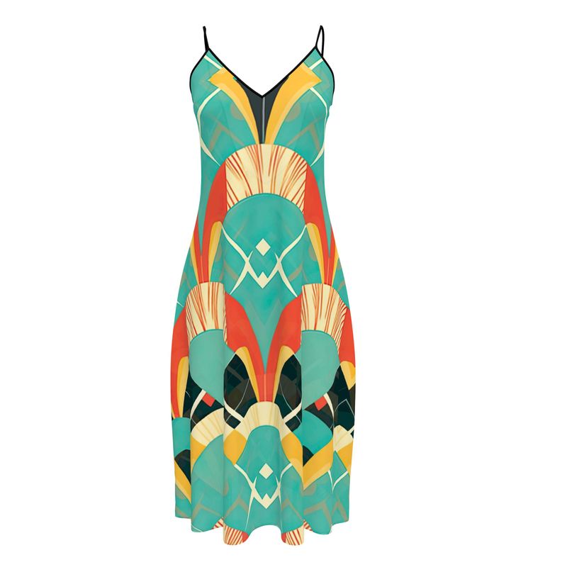 Sefira Summer Sleeveless Midi Dress | Sefira Beach Collection Woman - Sleeveless Midi Dress - Sefira Collections