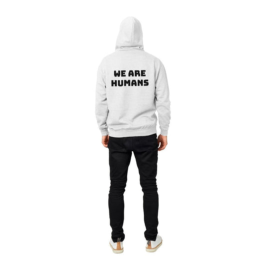 Sefira WE ARE HUMANS Premium Unisex Pullover Hoodie | Sefira Collections Fall Winter - Print Material - Sefira Collections