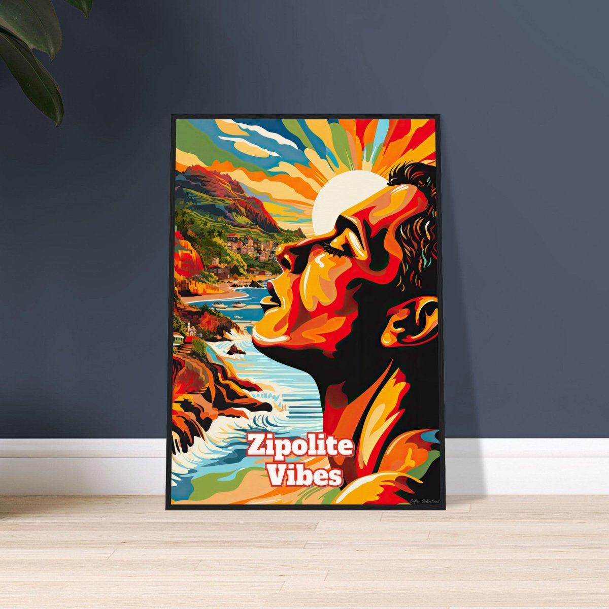 Sefira Zipolite Vibes (v1) Museum-Quality Matte Paper Wooden Framed Poster | Sefira Art Gallery - Print Material - Sefira Collections